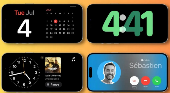 湖南苹果手机维修分享iOS17横屏充电待机显示有什么好处 
