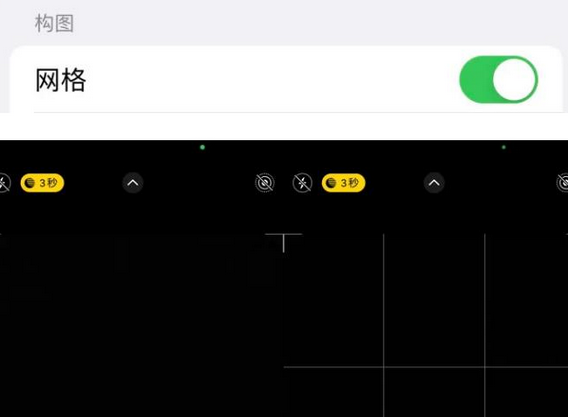 湖南苹果手机维修网点分享iPhone如何开启九宫格构图功能