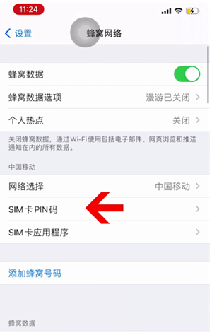 湖南苹果14维修网分享如何给iPhone14的SIM卡设置密码 