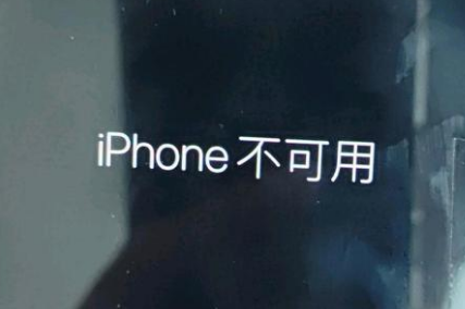 湖南苹果服务网点分享锁屏界面显示“iPhone 不可用”如何解决 