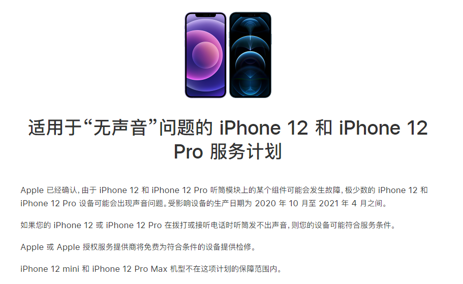 湖南苹果手机维修分享iPhone 12/Pro 拨打或接听电话时无声音怎么办 